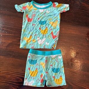 Little Sleepies Cozy Coop Print 12-18 Pajamas